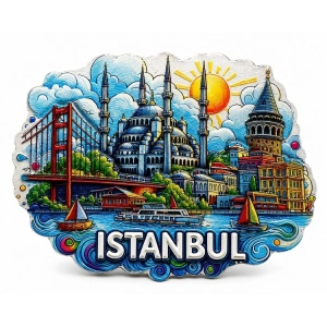 İstanbul Temalı Silikon Buzdolapı Süsü Magnet Alk5373