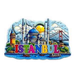İstanbul Temalı Silikon Buzdolapı Süsü Magnet Alk5374
