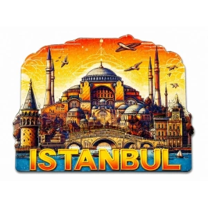 İstanbul Temalı Silikon Buzdolapı Süsü Magnet Alk5378