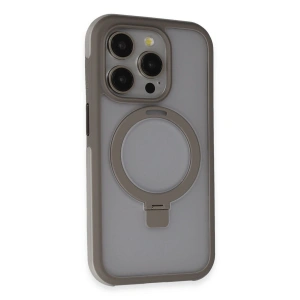 Joko Apple İphone 15 Pro Zorda Airbag Magsafe Standlı Kapak - Titan Gri