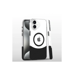 Joko Apple İphone 16 Plus Carbon Puzzle Magsafe Kapak - Siyah-2