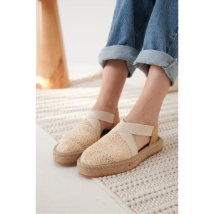 Kadın Bej Espadril Ayakkabı TR19MY01C