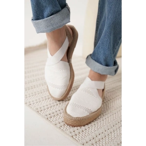 Kadın Beyaz Espadril Ayakkabı TR19MY01B