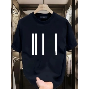 Kadın Kısa Kol Yazlık Tişört Bisiklet Yaka Baskılı Oversize T-Shirt - Siyah