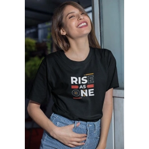 Kadın Özel Baskılı Modern Fit %100 Pamuk Bisiklet Yaka T-Shirt