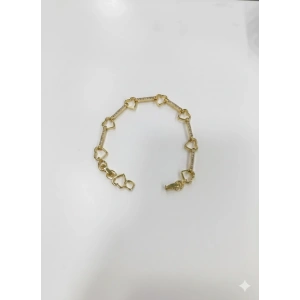 Kalp Tasarımlı Taşlı Cm Bileklik