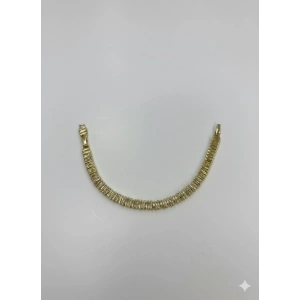 Köşeli Tasarım Taşlı Cm Bileklik
