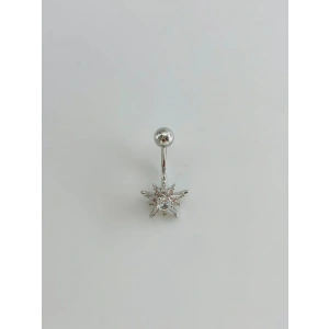 Kutup Yıldızı Detaylı Göbek Piercing