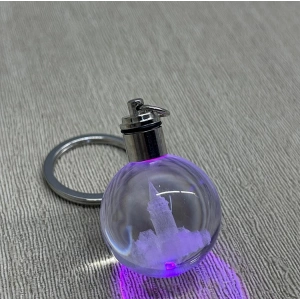 Ledli Galata Kulesi Tasarımı Kristal Anahtarlık Alk3780