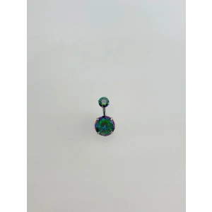 Mistik Topaz Taşlı Göbek Piercing