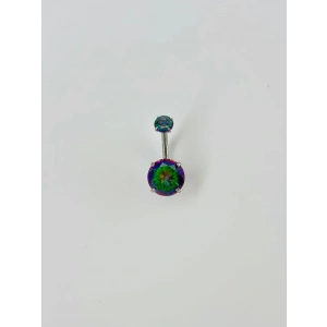 Mistik Topaz Taşlı Göbek Piercing