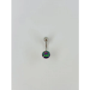 Mistik Topaz Taşlı Göbek Piercing