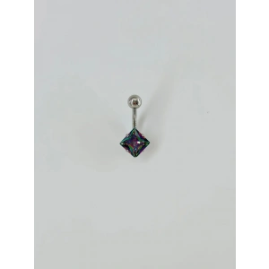 Mistik Topaz Taşlı Göbek Piercing