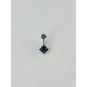 Mistik Topaz Taşlı Göbek Piercing