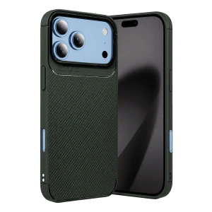 Newface Apple İphone 18 Pro Max Auto Focus Karbon Kapak - Yeşil