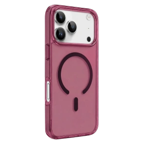 Newface Apple İphone 18 Pro Max Pc Real Magsafe Kapak - Bordo