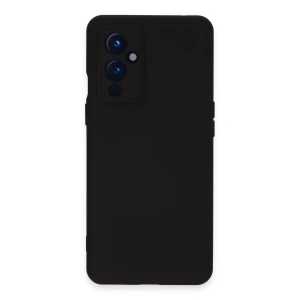 One Plus 9 Kılıf Nano İçi Kadife Silikon - Siyah