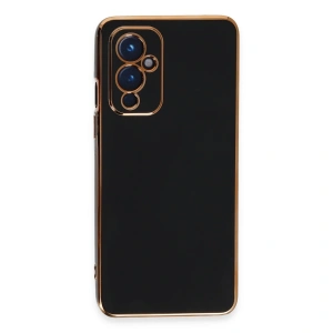 One Plus 9 Kılıf Volet Silikon - Siyah