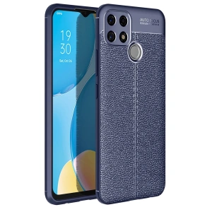 Oppo A15 Kılıf Auto Focus Kapak - Lacivert