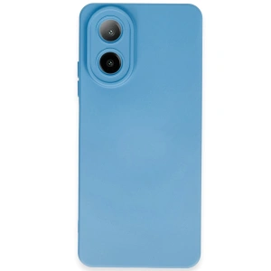 Oppo A38 Kılıf Nano İçi Kadife Silikon - Mavi