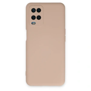 Oppo A54 4g Kılıf Nano İçi Kadife Silikon - Pudra