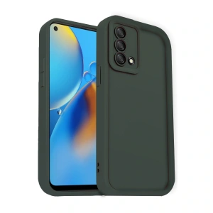 Oppo A74 4g Kılıf Viera Silikon - Koyu Yeşil