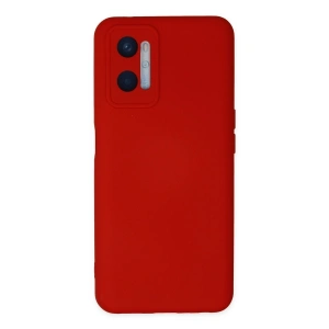 Oppo A96 Kılıf Nano İçi Kadife Silikon - Kırmızı