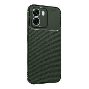 Oppo Oppo A6t 5g Auto Focus Karbon Kapak - Koyu Yeşil