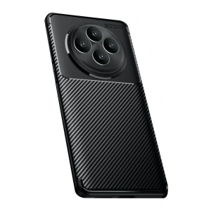 Oppo Reno 11 Fs Kılıf Auto Focus Karbon Kapak - Siyah