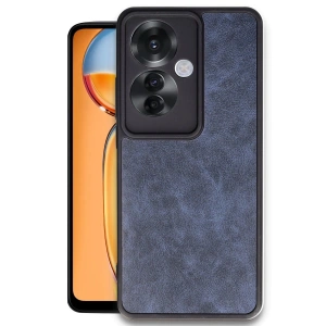 Oppo Reno 11f Kılıf Aras Deri Kapak - Lacivert