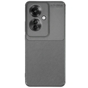 Oppo Reno 11f Kılıf Auto Focus Karbon Kapak - Gri