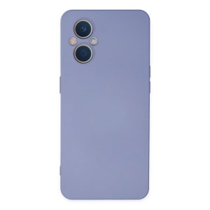 Oppo Reno 7 Lite Kılıf Nano İçi Kadife Silikon - Lila