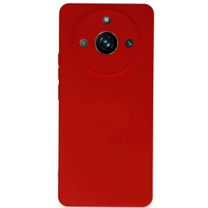 Realme 11 Pro Kılıf Nano İçi Kadife Silikon - Kırmızı