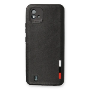Realme C11 2021 Kılıf Loop Deri Silikon - Siyah