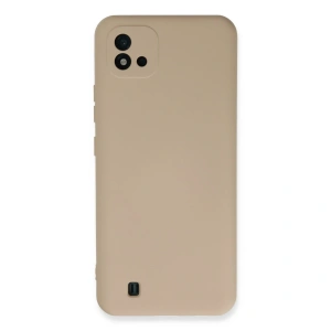 Realme C11 2021 Kılıf Nano İçi Kadife Silikon - Pudra