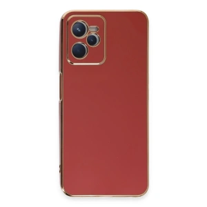 Realme C35 Kılıf Volet Silikon - Kırmızı