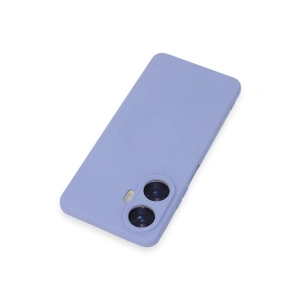 Realme C55 Kılıf Nano İçi Kadife Silikon - Lila