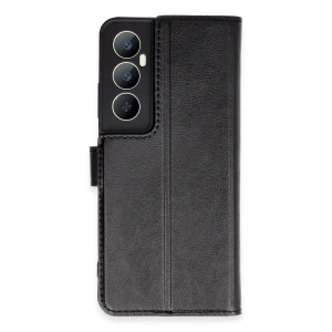 Realme C65 Kılıf Trend S Plus Kapaklı Kılıf - Siyah