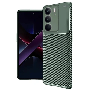 Realme C75 4g Auto Focus Karbon Kapak - Koyu Yeşil