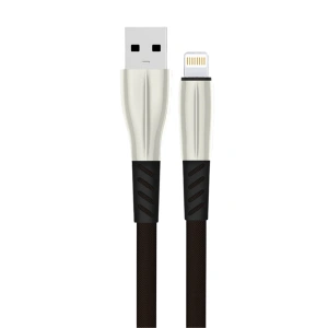 S89 Metal Uçlu Lightning Kablo İphone Uyumlu 1m 2.4a - Siyah