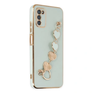 Samsung Galaxy A03s Kılıf Esila Silikon - Su Yeşili