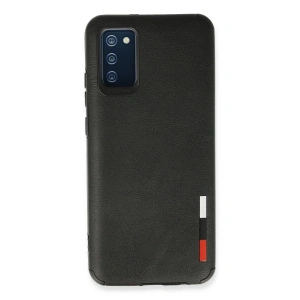 Samsung Galaxy A03s Kılıf Loop Deri Silikon - Siyah