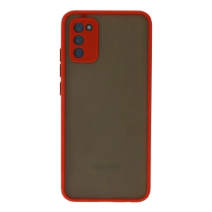 Samsung Galaxy A03s Kılıf Montreal Silikon Kapak - Kırmızı