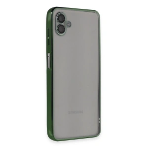 Samsung Galaxy A04 Kılıf Razer Lensli Silikon - Yeşil