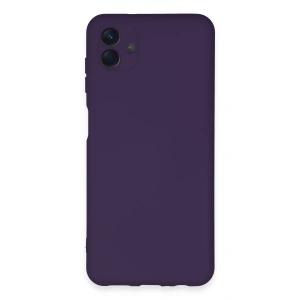Samsung Galaxy A04e Kılıf Nano İçi Kadife Silikon - Mor