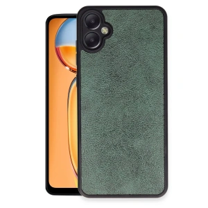 Samsung Galaxy A05 Kılıf Aras Deri Kapak - Koyu Yeşil