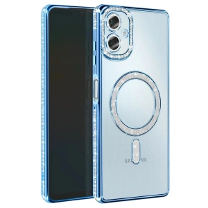 Samsung Galaxy A07 4g Joke Simli Magneticsafe Kılıf - Mavi