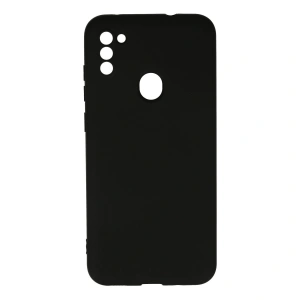 Samsung Galaxy A11 Kılıf Nano İçi Kadife Silikon - Siyah