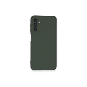 Samsung Galaxy A14 4g Kılıf Nano İçi Kadife Silikon - Koyu Yeşil