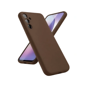 Samsung Galaxy A24 4g Kılıf First Silikon - Kahverengi